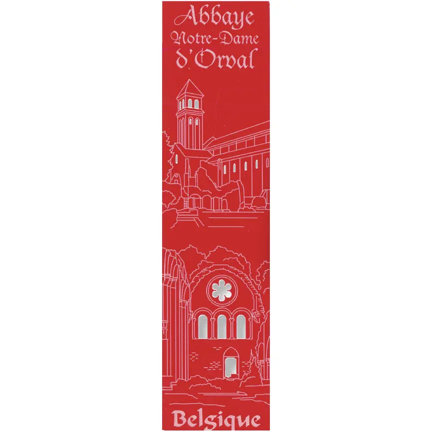 Marque-page découpé - Abbaye d'Orval - assorti (52,5x210mm)