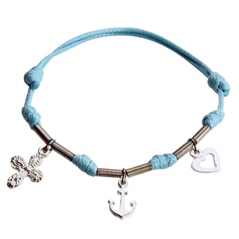 Armband/Kordel - Glaube/Hoffung/Liebe - sortiert