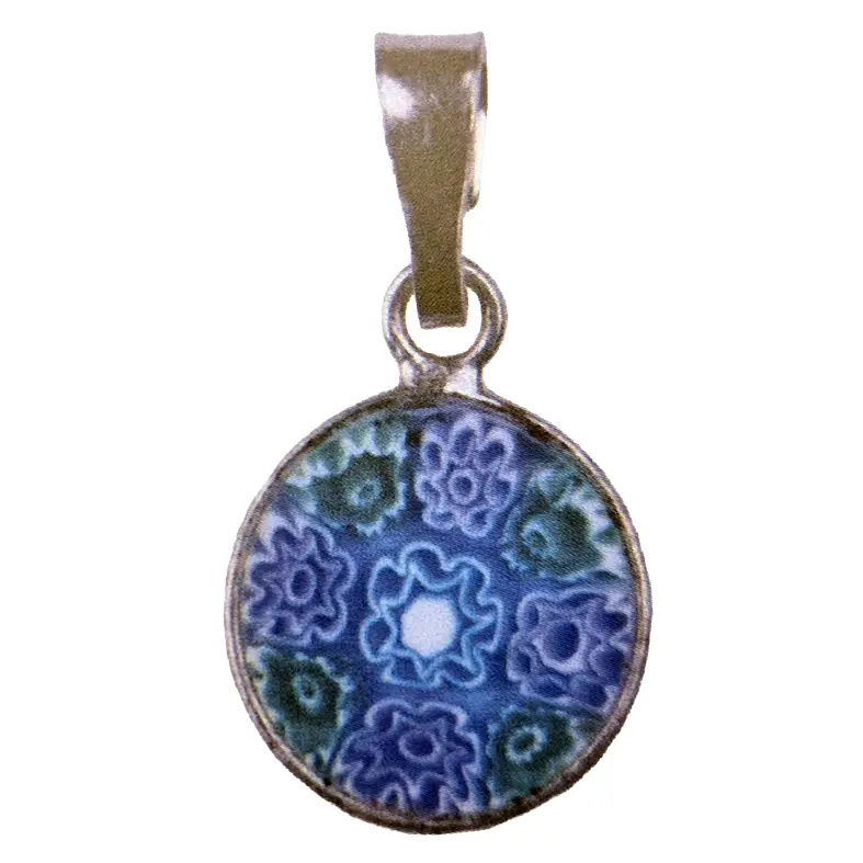 Medaille in Murano glas - assorti (Ø10mm)