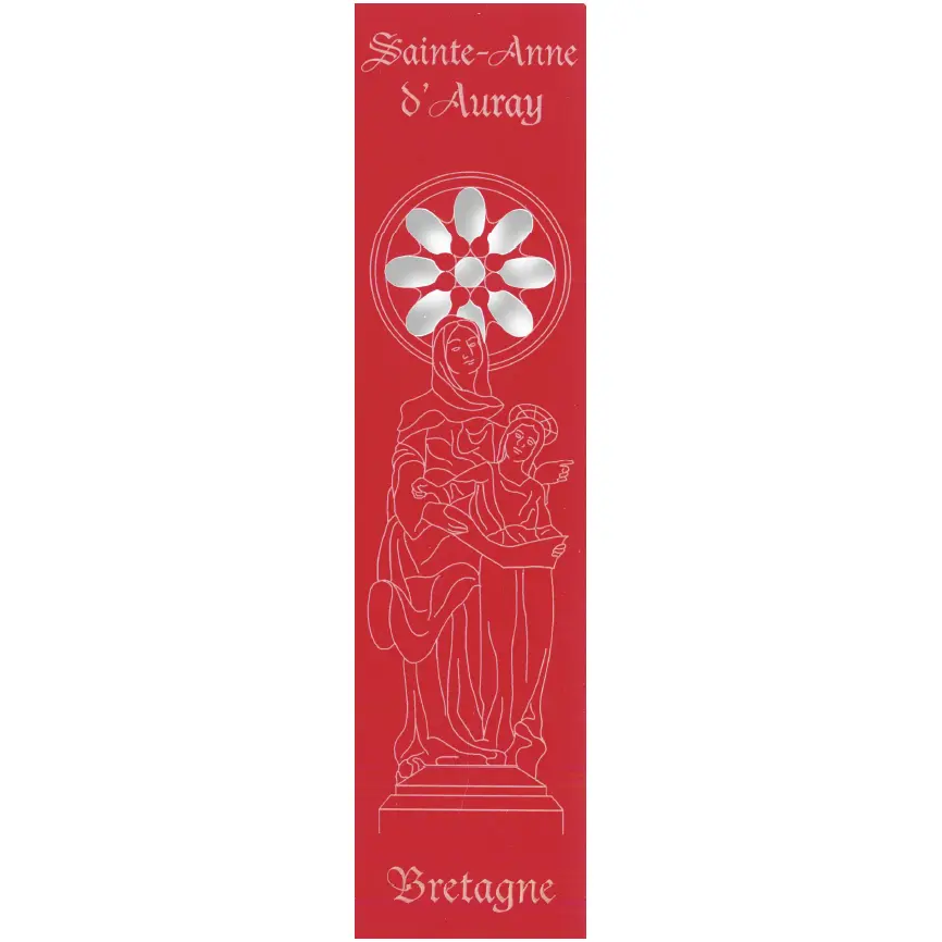 Bladwijzer gelaserd - Sainte Anne d'Auray - assorti (52,5x210mm)