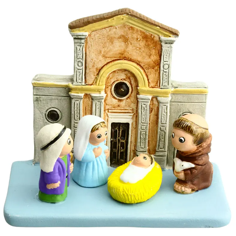 Kerstgroep "Assisi" - 7x9cm