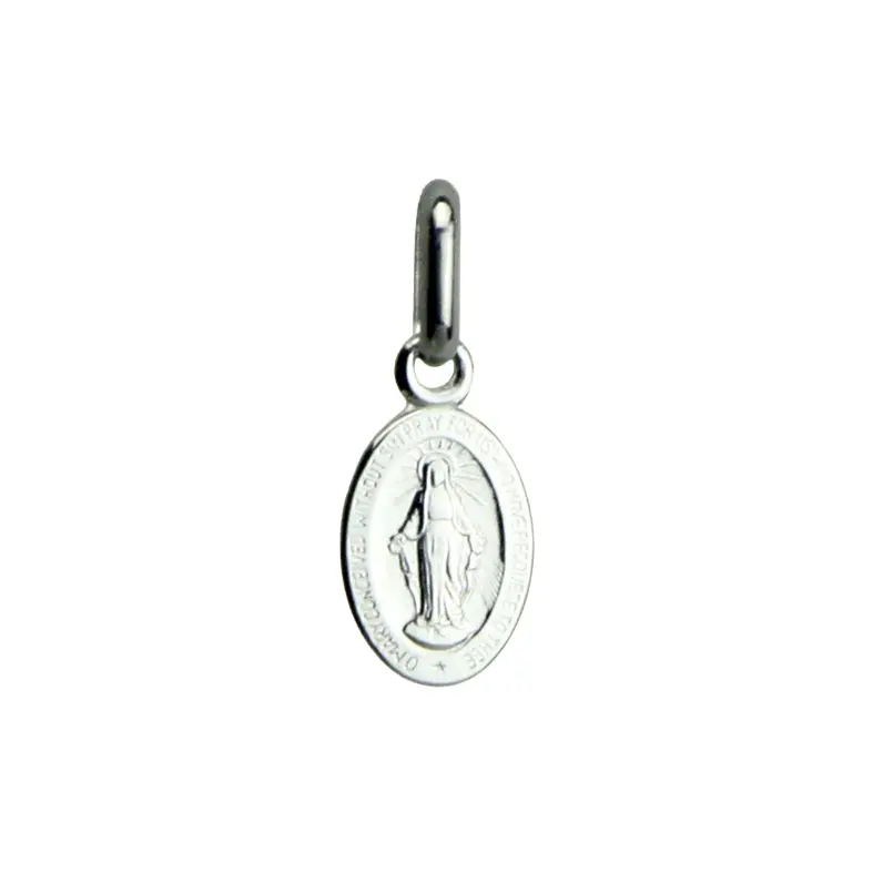 Wundertätige Medaille - 925% Silber rhodiert (6x9mm)