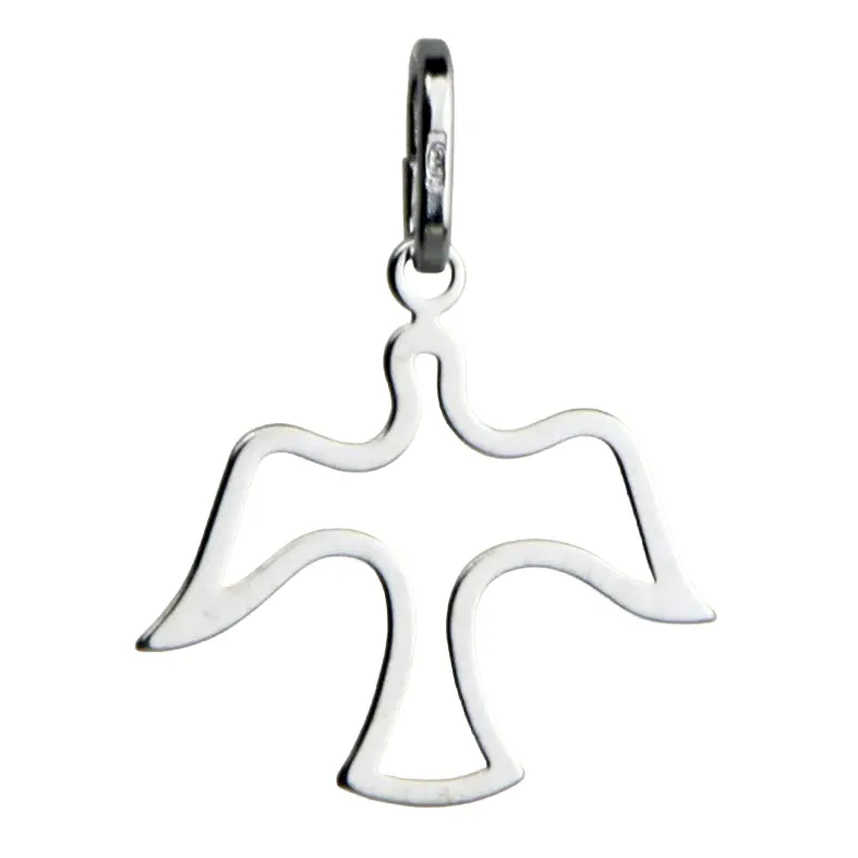 Colombe découpé - Ag 925‰ rhodié (15x18mm)