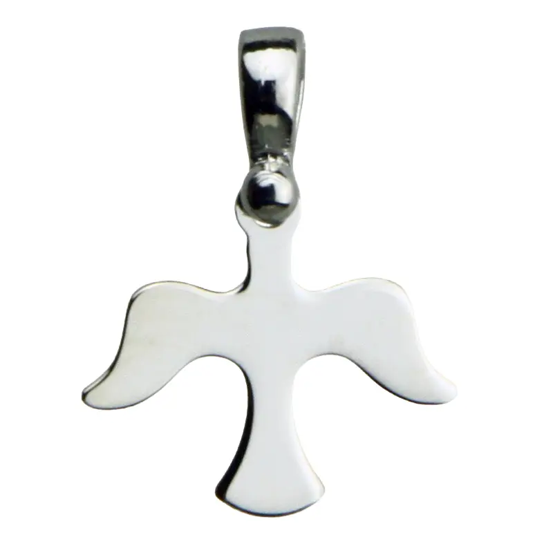 Taube - Silber 925% rhodiert (12x15mm)