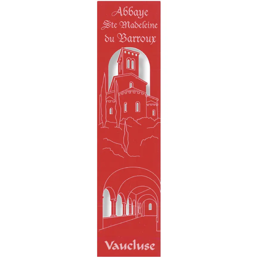 Marque-page découpé - Abbaye Ste Madeleine du Barroux - assorti (52,5x210mm)