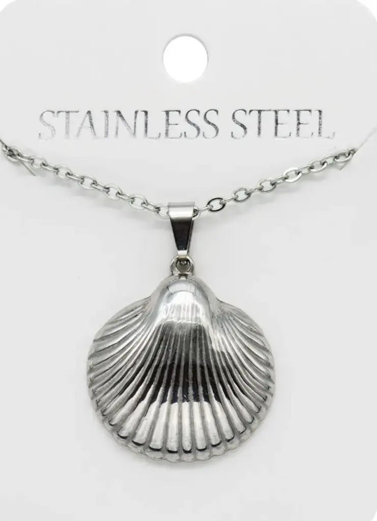 Necklace - St Jacobmossel - Stainless steel