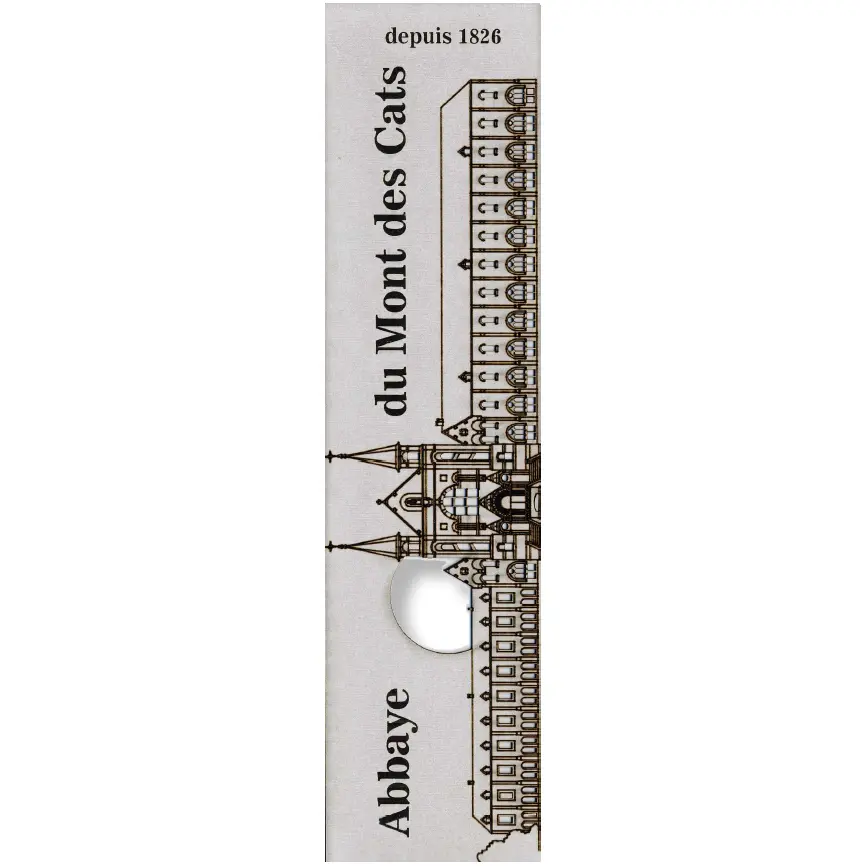 Bladwijzer gelaserd - Abbaye du Mont des Cats - assorti (52,5x210mm)