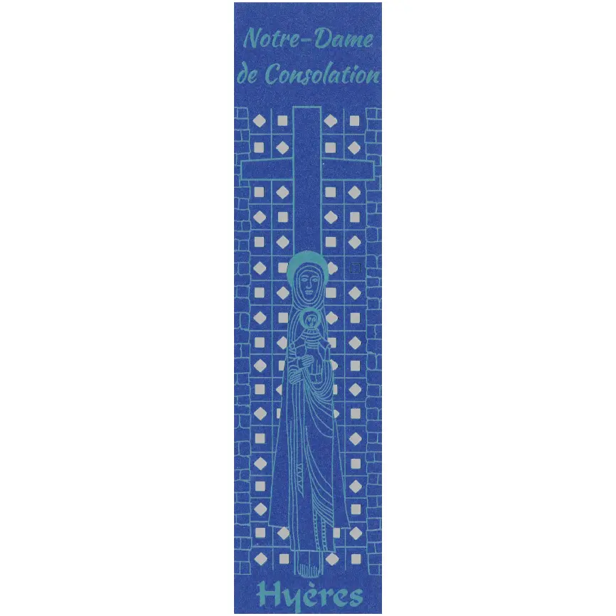 Marque-page découpé - Notre Dame de Consolation/Hyères - assorti (52,5x210mm)
