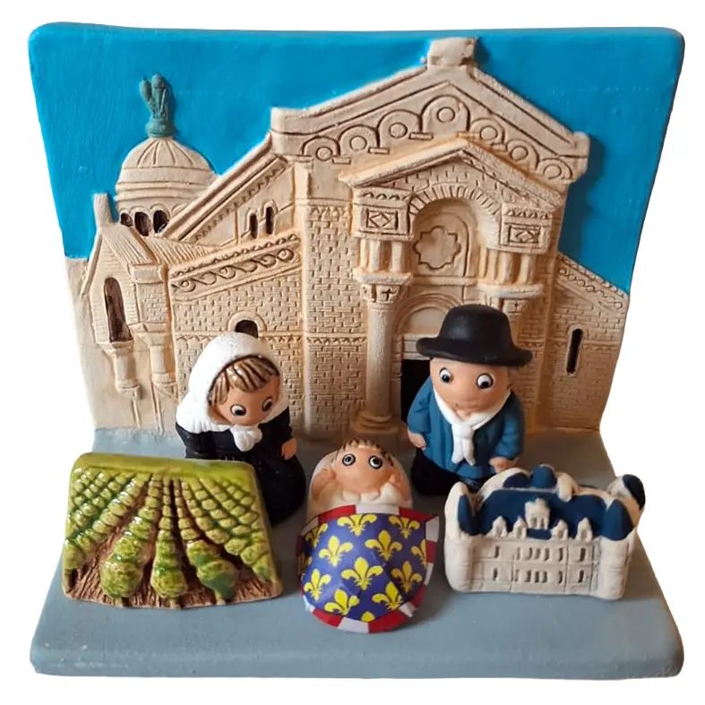 Kerstgroep "Frankreich/Touraine" - 7x8cm