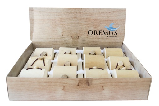 [ARM-40DIS] Présentoire avec assortiment 12 bracelets - pierres semi-precieux