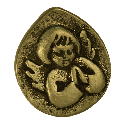 [ATM-69ENG1B] Frigomagneet Beschermengel (40mm,bronskleur)
