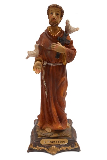 [BLD-09FRA30] Statue des Heiligen Franziskus (30cm)