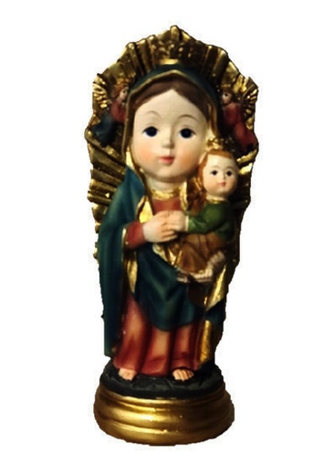 [BLD-32ADB09] Statue Vierge ND Perp.Secours (enfantin) - résine - 9cm
