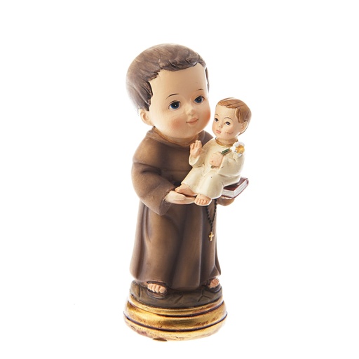 [BLD-32ANT09] Statue St Antoine (enfantin) - résine - 9cm
