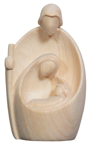 [BLD-57FAN07N] Beeld H Familie - houtsnij/natuur - 7cm