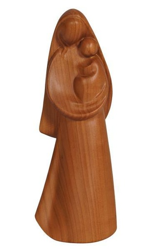 [BLD-57LMD10KS] Beeld Madonna - houtsnij/kers - 12cm