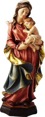 [BLD-80OLK12M12] Statue Vierge & enfant - résine  - 12cm