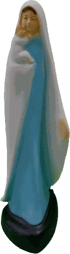 [BLD-82OLK16] Statue résine - Vierge/enfant - 16cm/couleur