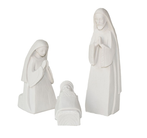 [BLD-93FAM25WT] Sainte Famille  - résine/blanche - 16 cm