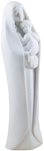 [BLD-93OLK11WT] Marie en kind  - kunsthars/wit - 21 cm