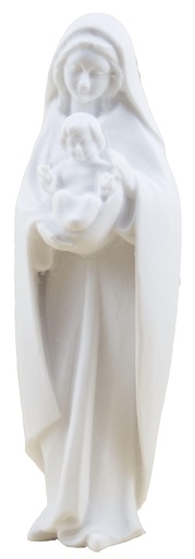 [BLD-93OLK22WT] Marie en kind  - kunsthars/wit - 10 cm