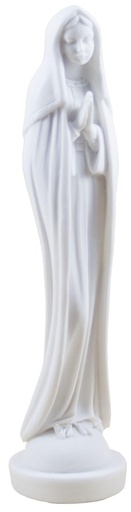 [BLD-93RBA19] Vierge de Lourdes  - résine/blanche - 16*4cm