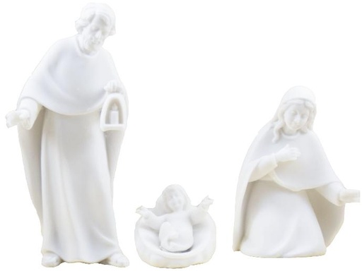 [BLD-93RBA30] Nativite 3 pieces  - résine/blanche - 10*5cm