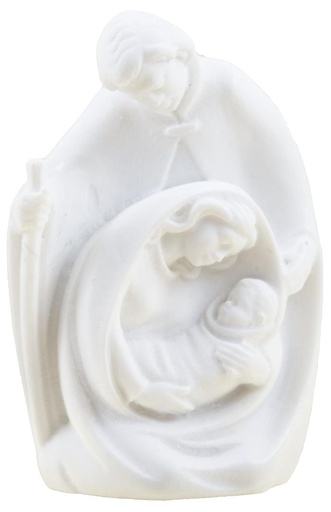 [BLD-93RBA37] Heilige familie doek  - kunsthars/wit - 8*6 cm