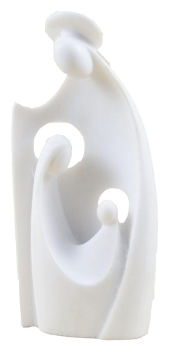 [BLD-93RBA46] Nativite moderne  - résine/blanche - 8*3cm