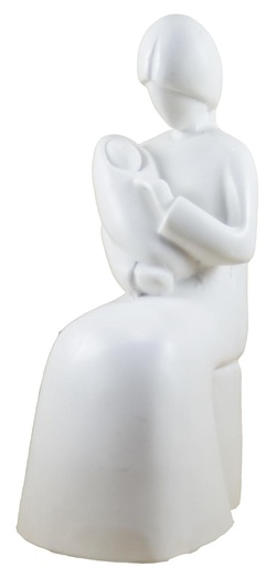 [BLD-93RBA619] Mere enfant  - résine/blanche - 20*10cm