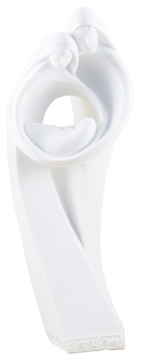 [BLD-93RBA624] Heilige Familie modern - kunsthars/wit - 24*9cm