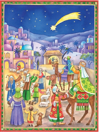 [CAL-32GR136] Adventskalender - 26,5x35cm - ohne text