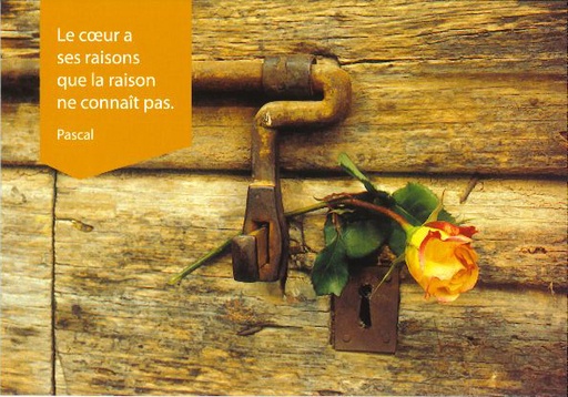 [CRT-21CS202] Kaart - 10x15cm - Le coeur a ses raisons...