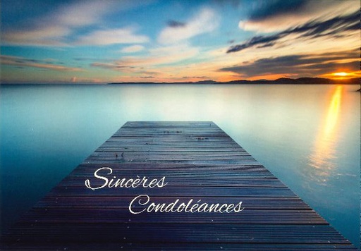 [CRT-21CS227] Kaart - 10x15cm - Sincères Condoléances