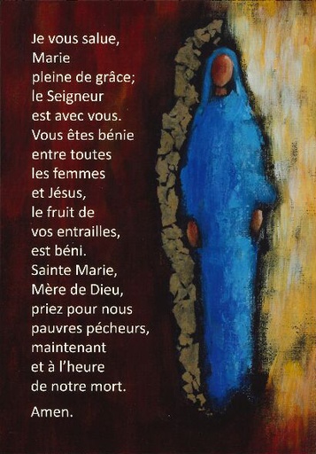 [CRT-21CS230] Kaart - 10x15cm - Je vous salue Marie