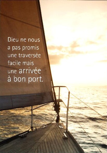 [CRT-21CS239] Kaart - 10x15cm - Dieu ne nous a pas promis...