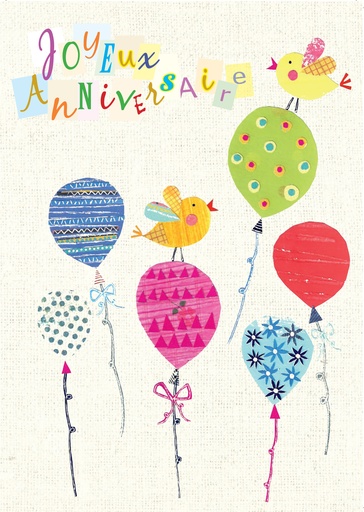 [CRT-21CS254] Carte simple 10x15cm - Joyeux Anniversaire