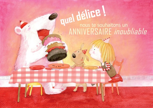 [CRT-21CS256] Kaart - 10x15cm - Quel délice... anniversaire inoubliable