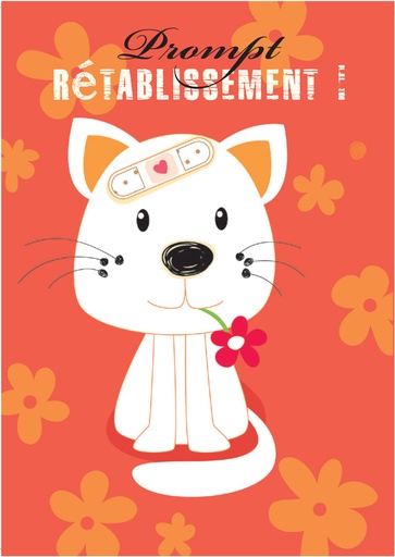 [CRT-21CS258] Kaart - 10x15cm - Prompt rétablissement