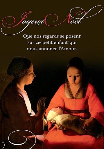 [CRT-21NS010] Kerstkaart 10x15cm - Joyeux Noël...