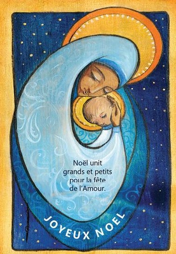 [CRT-21NS037] Kerstkaart 10x15cm - Noël unit grands et...
