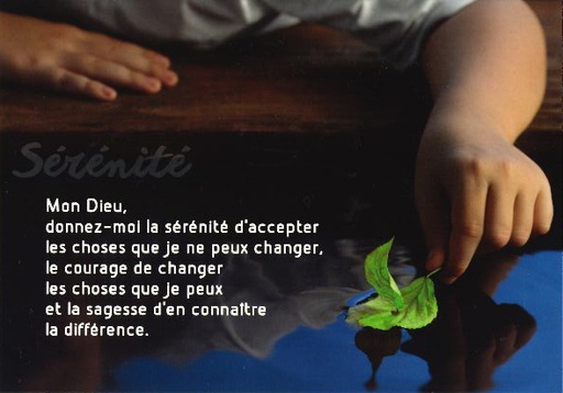 [CRT-31CS001] Carte simple 10.5x15cm - Sérénité