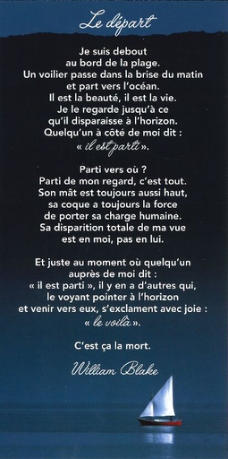 [CRT-31CT008] Carte texte 10.5x21cm + enveloppe - Le Départ