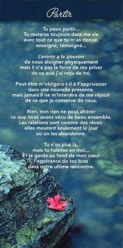 [CRT-31CT012] Carte texte 10.5x21cm + enveloppe - Partir