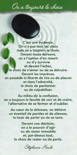 [CRT-31CT014] Carte texte 10.5x21cm + enveloppe - On a toujours le choix