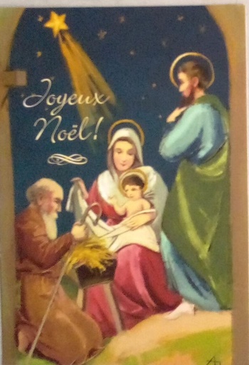 [CRT-31NS018] Kerstkaart 10,5x15cm - Joyeux Noël
