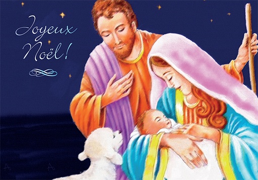 [CRT-31NS020] Kerstkaart 10,5x15cm - Joyeux Noël