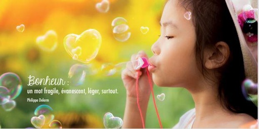 [CRT-31PN010] Kaart panor. 10,5x21cm + enveloppe - Bonheur: un mot