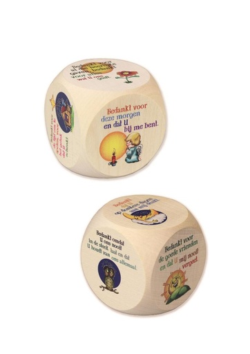 [DBL-41NL05] Dé prière/enfant -néerlandais - 39mm/couleur