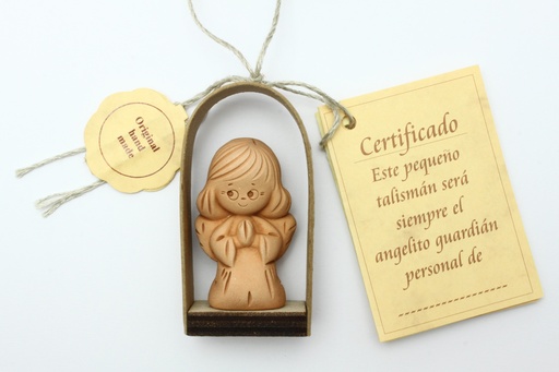 [ENG-018995SP] Schutsengel terracotta/Spaans - boogje